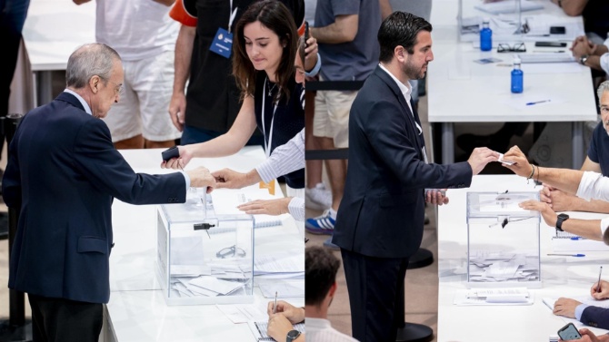 Florentino suma el 62% de los votos frente al 38% de Riquelme tras el recuento de 25 mesas