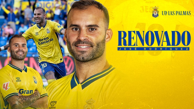 El nuevo contrato de Jesé con la UD Las Palmas llegará hasta 2028, con opción a un año más