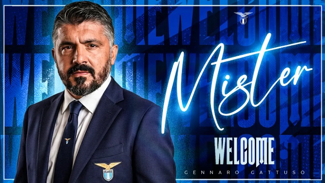 Gennaro Gattuso, nuevo entrenador del Lazio, tras su fracaso en la selección, fuera del Mundial