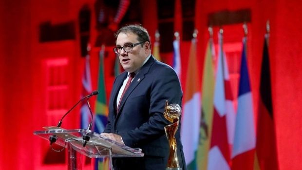 El presidente de la Concacaf, el canadiense V&iacute;ctor Montagliani