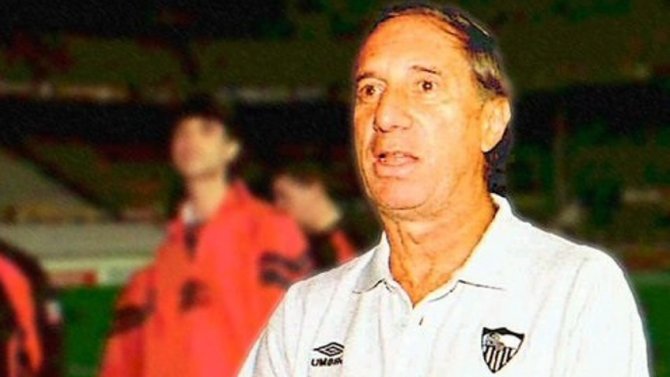 Bilardo, en su &eacute;poca como t&eacute;cnico del Sevilla / SEVILLA FC