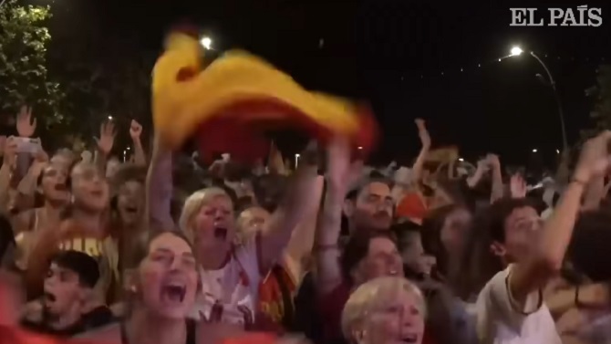 Unas 46.000 personas celebraron en Barcelona la victoria de España en el Mundial