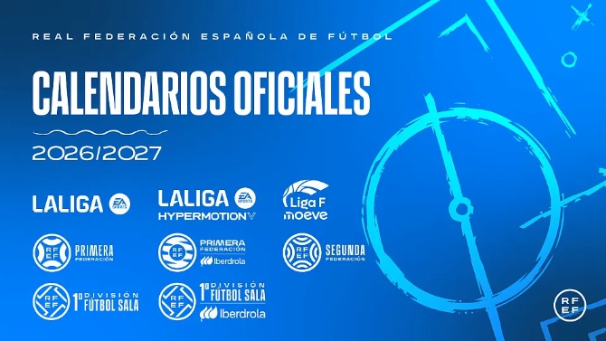 Accede a todos los calendarios oficiales del fútbol para la temporada 2026/27