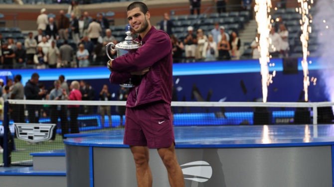 Carlos Alcaraz aparece en la lista de inscritos del US Open, un torneo que ganó en 2025