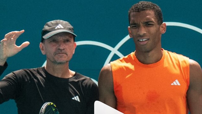 Félix Auger-Aliassime se despide de su entrenador tras una década juntos