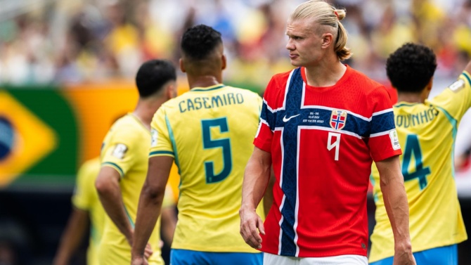 Noruega, con dos goles de Haaland, da la campanada y elimina a Brasil en octavos