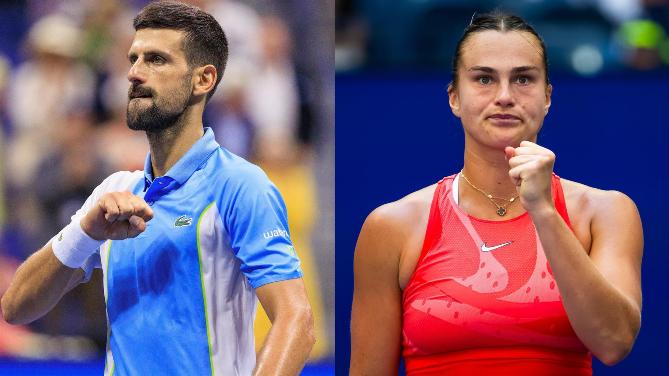 Novak Djokovic y Aryna Sabalenka lideran el cuadro de dobles mixto del US Open