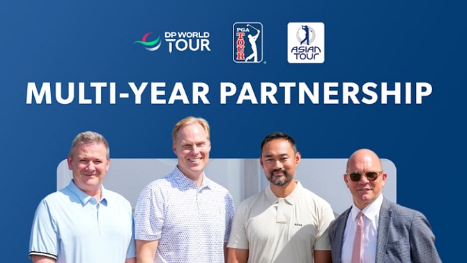 Los circuitos de golf estadounidense y europeo se alían con el asiático hasta 2029