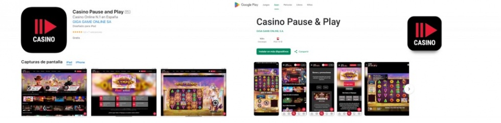 App Casino Pause and Play
