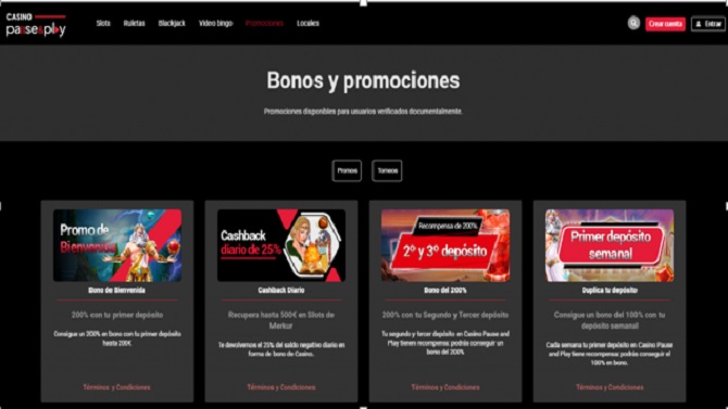 bonos y promociones