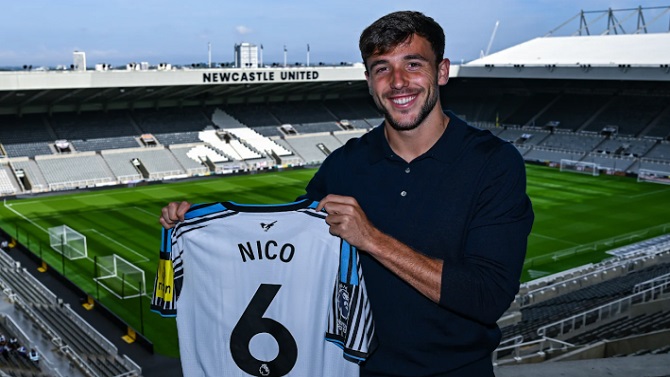 El centrocampista español Nico González ficha por el Newcastle por 58 millones