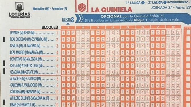 La Liga F entra por primera vez en la Quiniela con cuatro partidos tras la reforma legal