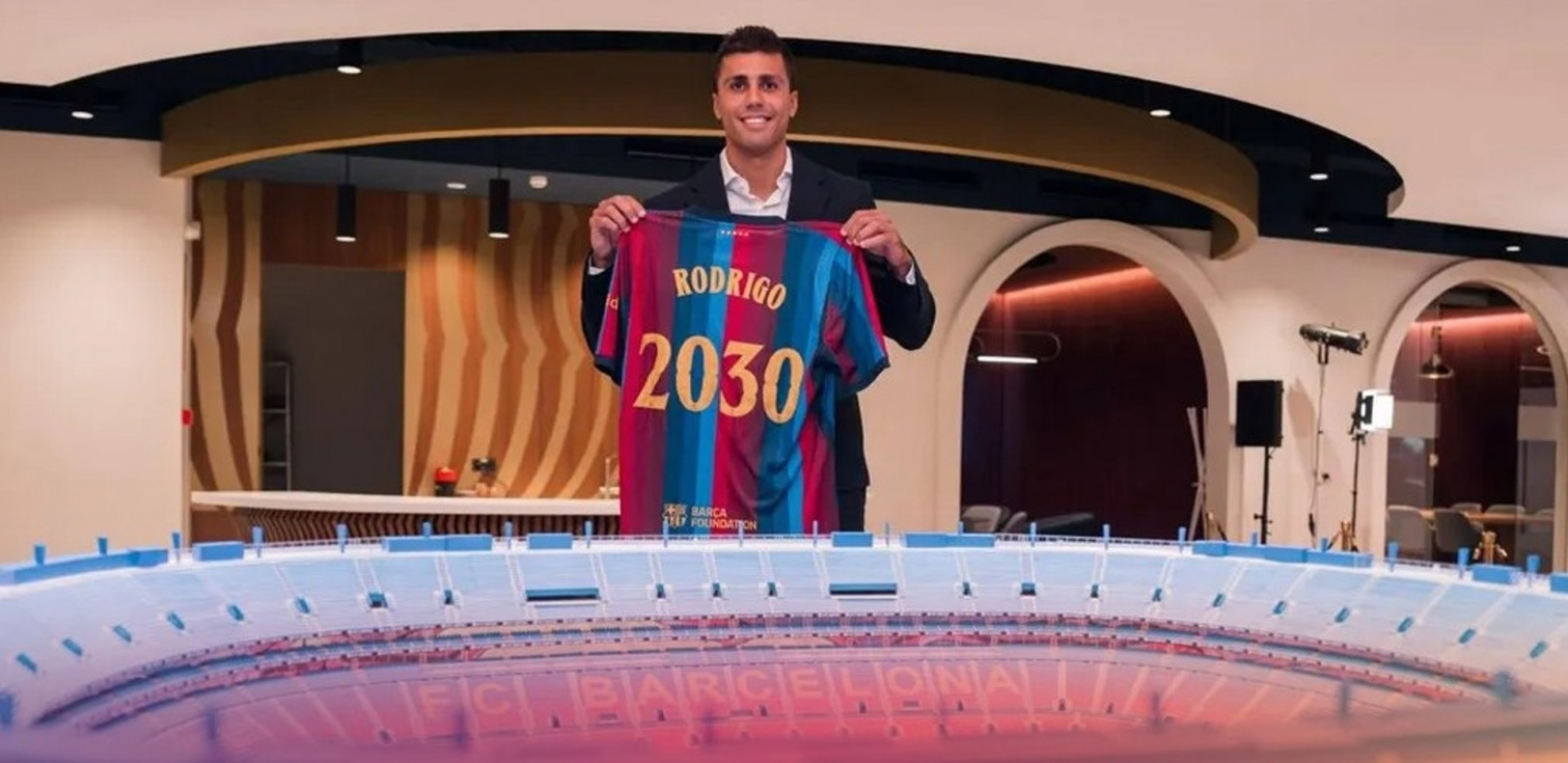 El Manchester City confirma el traspaso de Rodri al Barça, con el que firma por 4 años