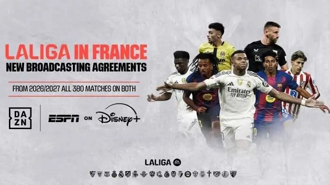 Disney+ y DAZN retransmitirán LaLiga EA Sports en Francia hasta 2029