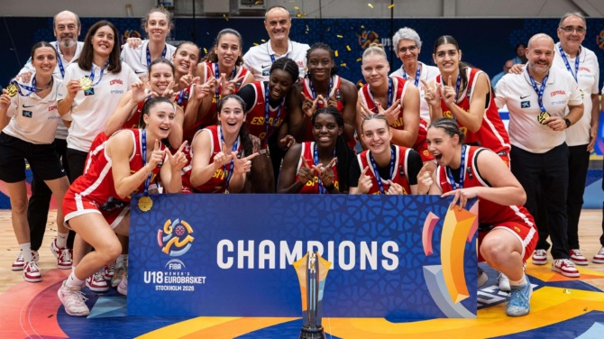 La selección española femenina sub-18 de básquet conquista su 2° Europeo consecutivo