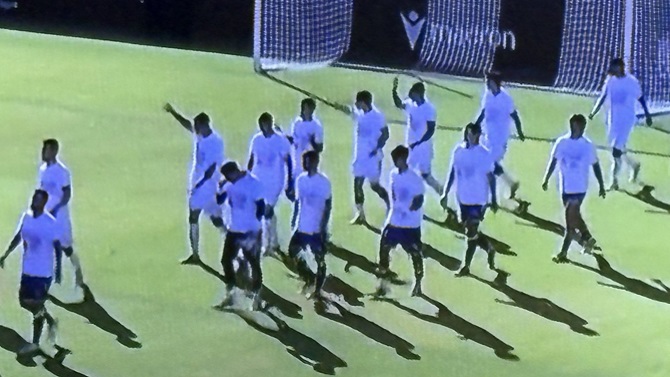 “Ceuta no se vende. Ceuta se defiende”, el mensaje de los jugadores del Ceuta y Las Palmas