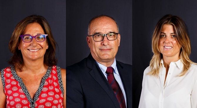 Teresa Basilio, a la izquierda Teresa Basilio, a la izquierda