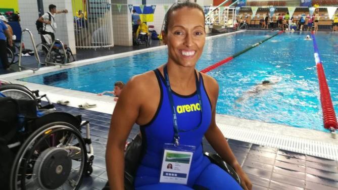 Teresa Perales, en los Europeos de Dublín.CPE Teresa Perales, en los Europeos de Dublín.CPE