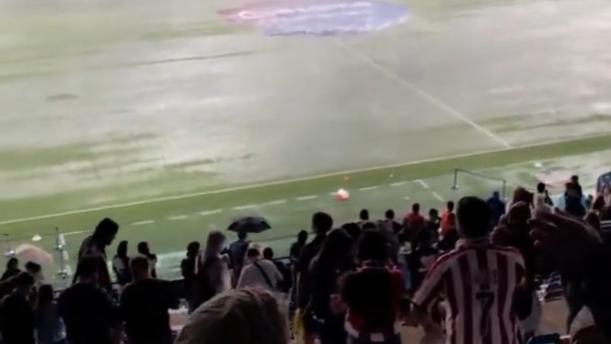 Aplazado el Levante UD - Athletic Club por las condiciones metereológicas en Valencia