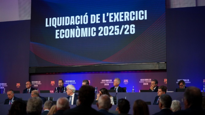 La asamblea del Barça aprueba las cuentas de la temporada 2025/26 con el 91,7% de los votos