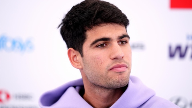 Alcaraz aterrizó en la capital londinense y está listo para disputar la Laver Cup