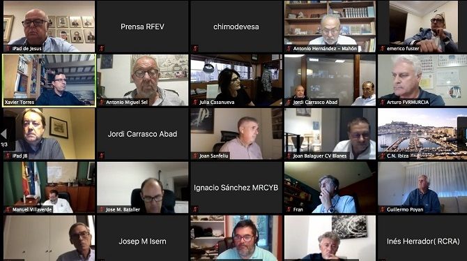 Foto RFEV: Asamblea telem&aacute;tica de la RFEV celebrada el d&iacute;a 21 de octubre