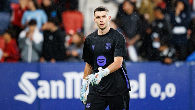 Joan Garcia recibe el alta médica y estará disponible para el Barcelona-Getafe