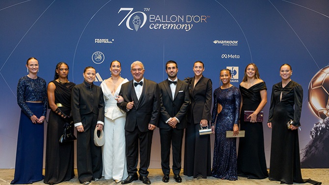La Liga F Moeve, protagonista en la Gala del Balón de Oro celebrada en Londres