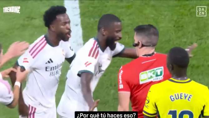 Apelación mantiene los 4 partidos de sanción a Vinícius por los incidentes ante el Villarreal