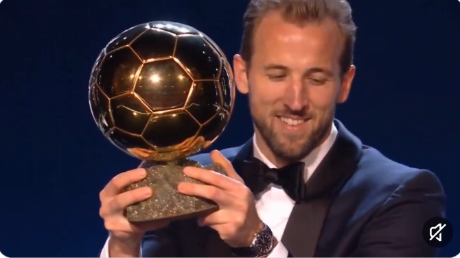 El inglés Harry Kane se hace con el máximo galardón en la gala del Balón de Oro 2026