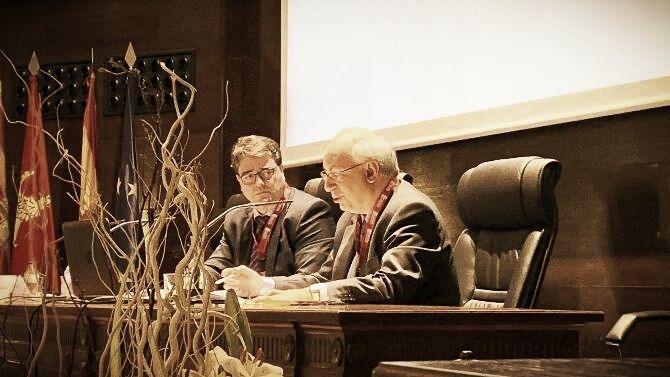 Ram&oacute;n Terol, a la izquierda, junto a Javier Latorre